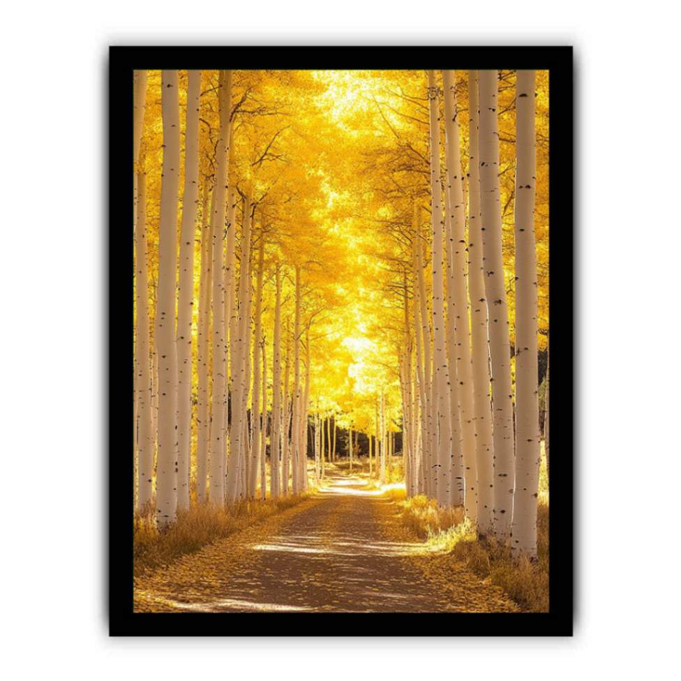 Autumn Reverie Trees Painting  Framed poster