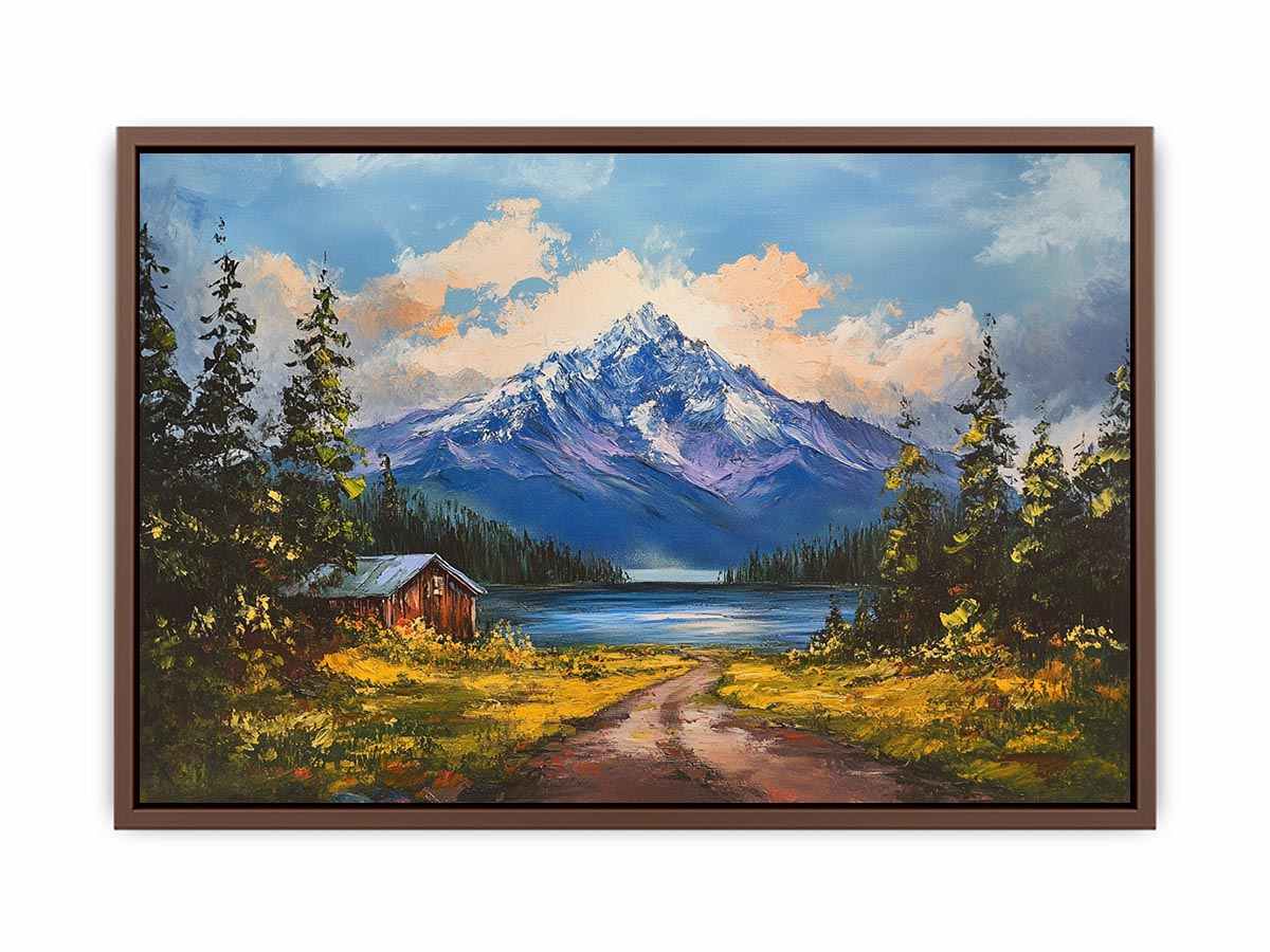 Beautiful Mountain Lake Painting