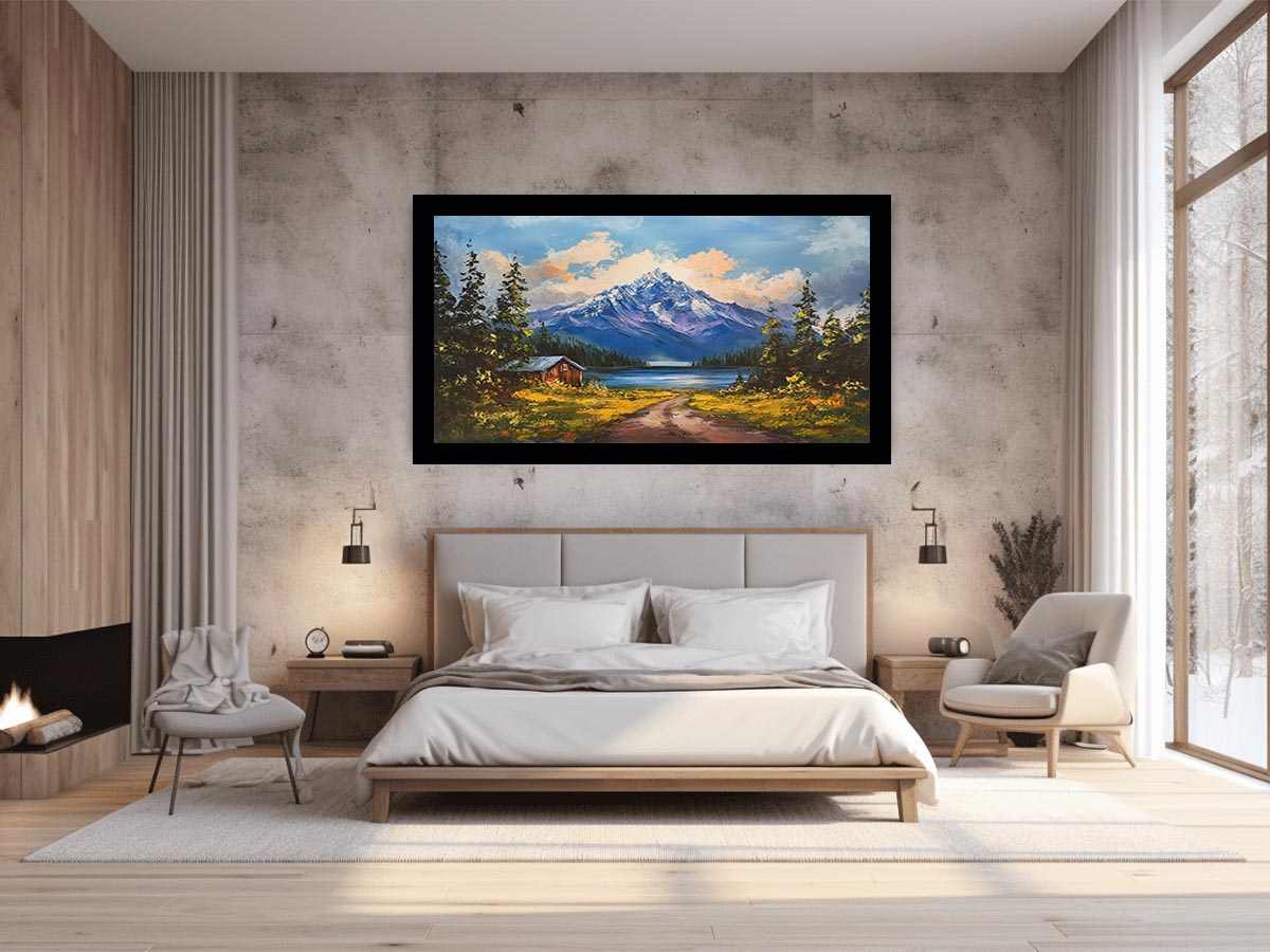 Beautiful Mountain Lake Painting