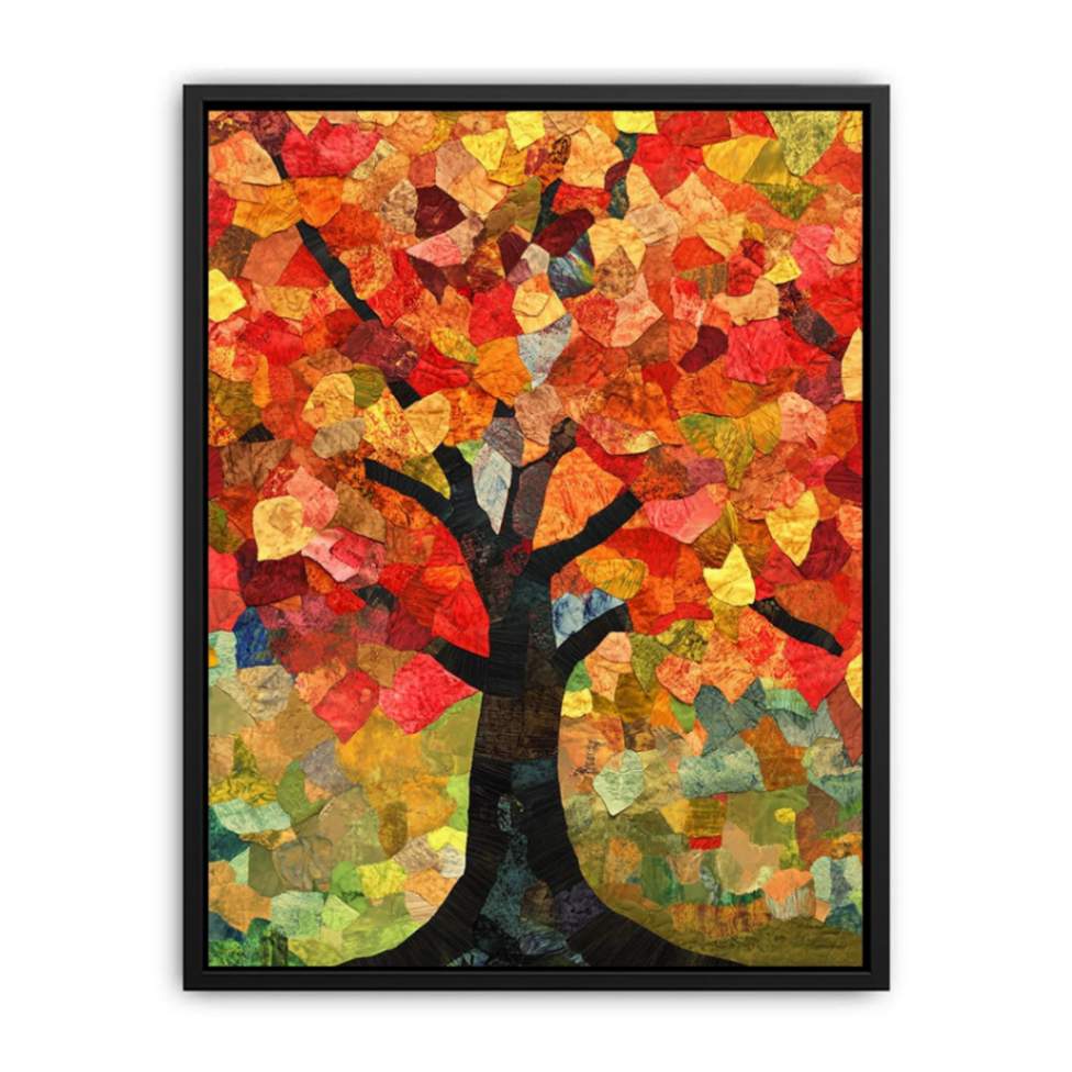 Beautioful river Landscape forest Painting