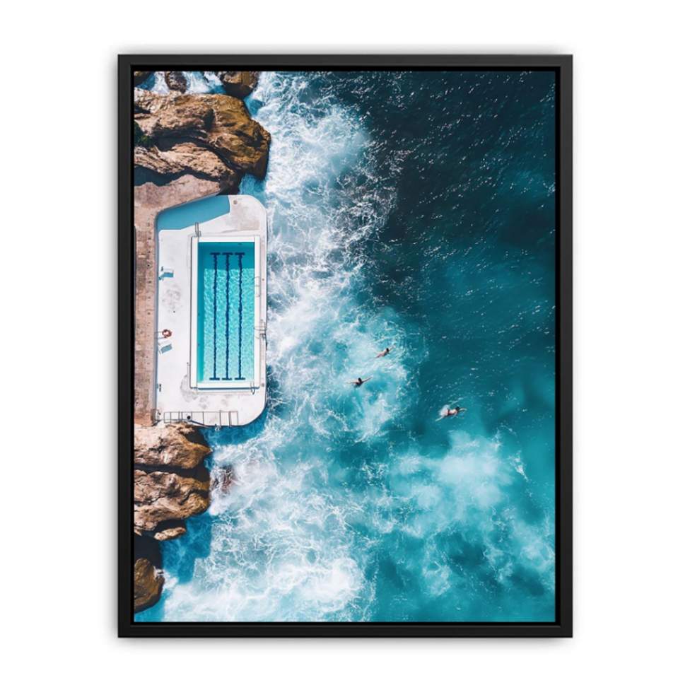 Beach Pool Beach Painting