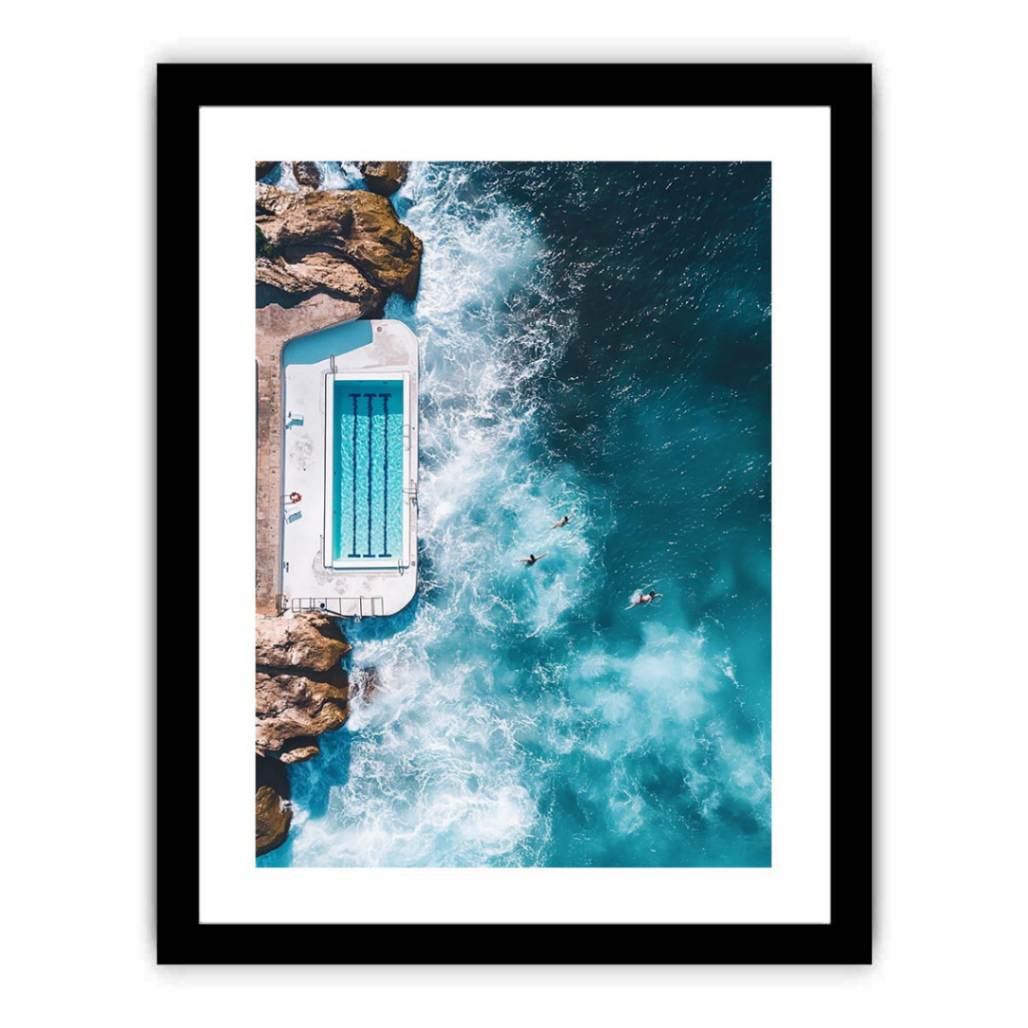 Beach Pool Beach Painting  canvas print