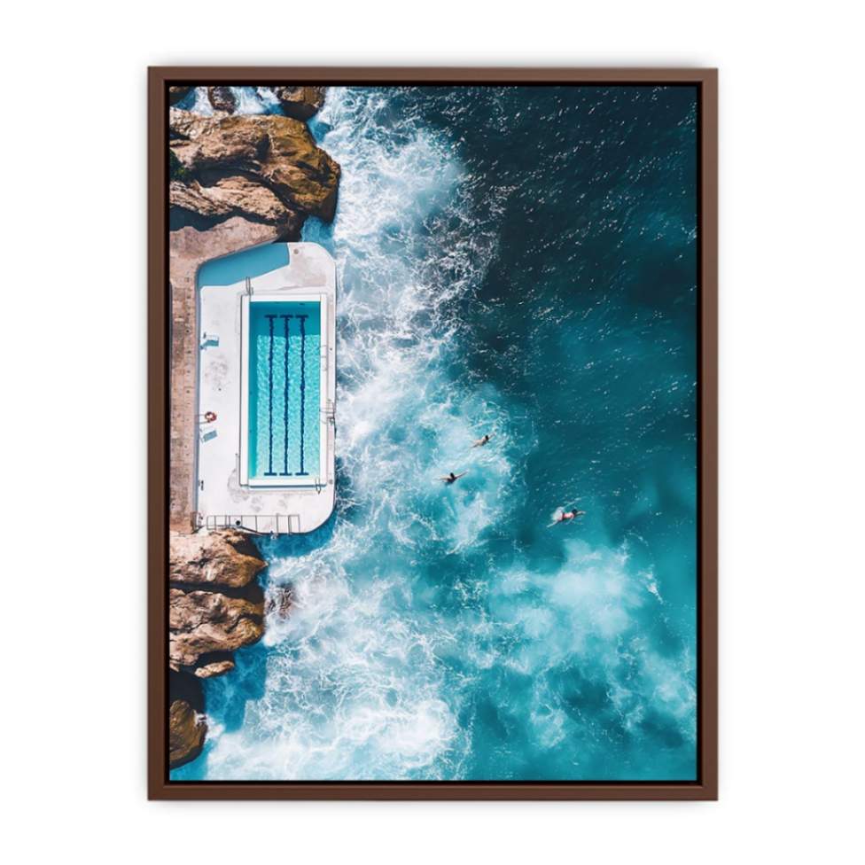 Beach Pool Beach Painting