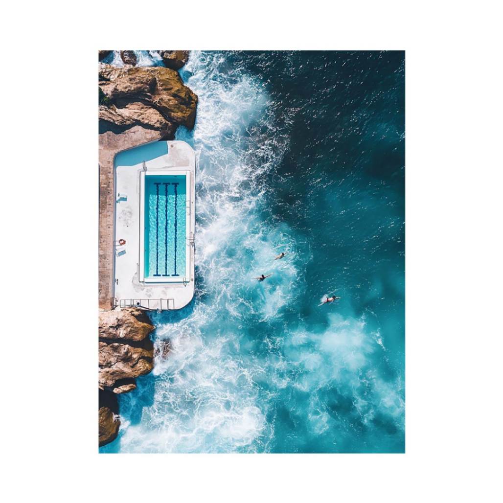 Beach Pool Beach Painting