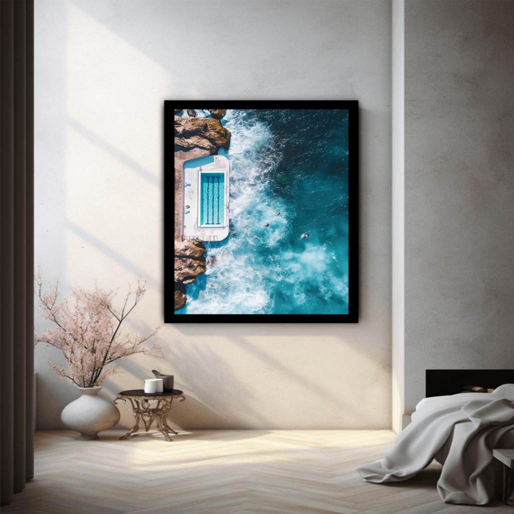 Beach Pool Beach Painting