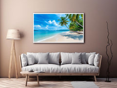 Beach Palm Tress Photography Art Print