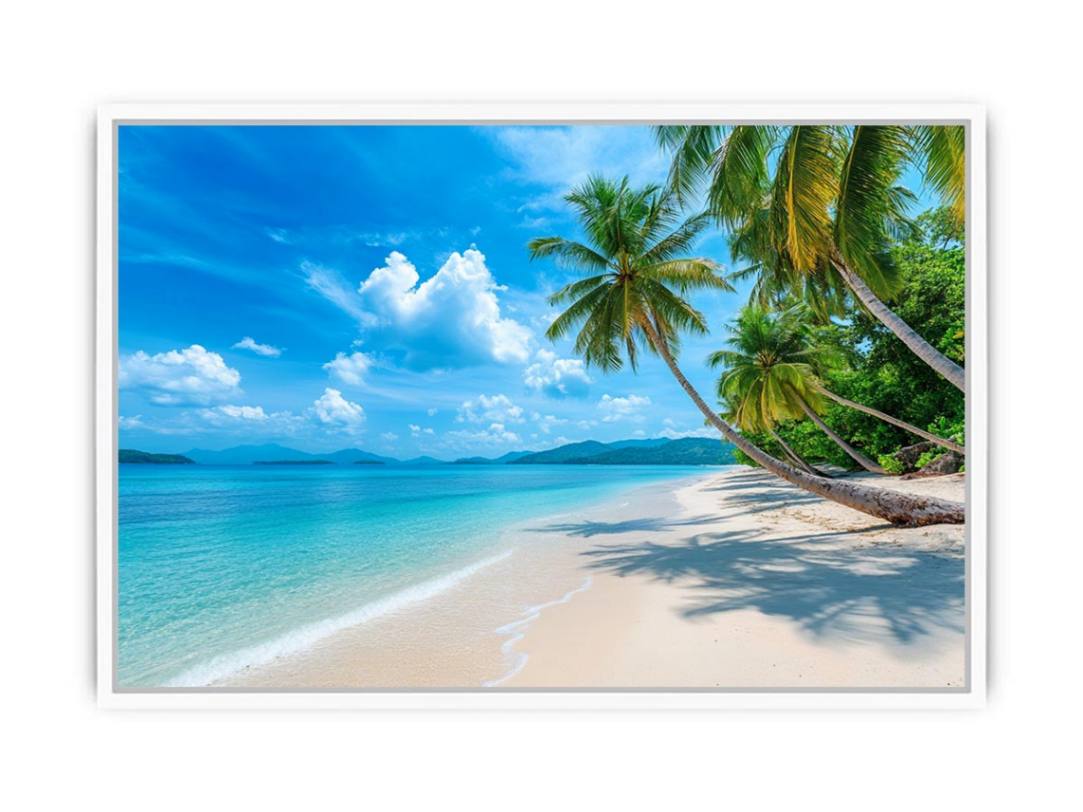 Beach Palm Tress Photography Art Print