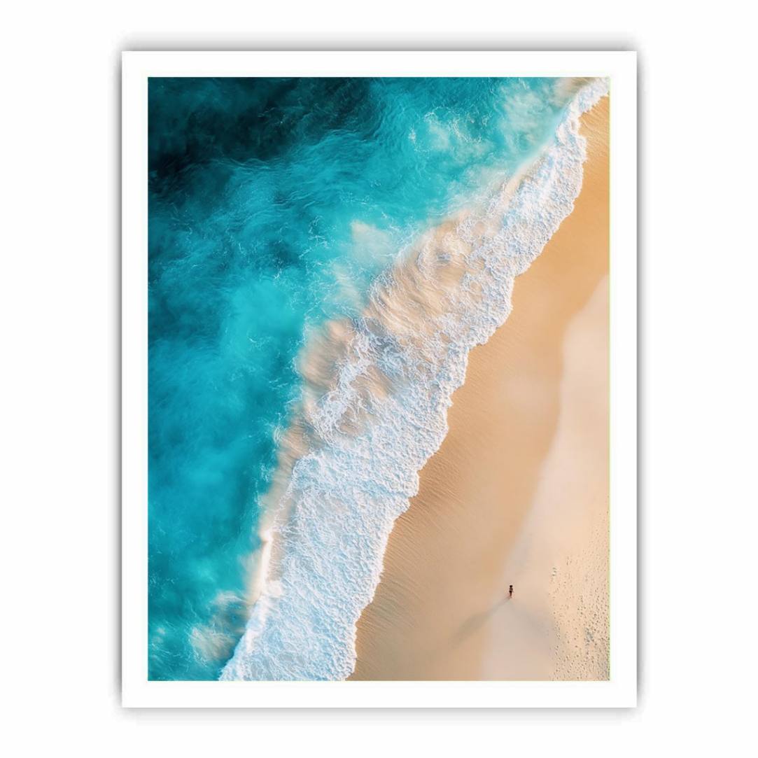 Beach Ocean Photography Art Print Painting