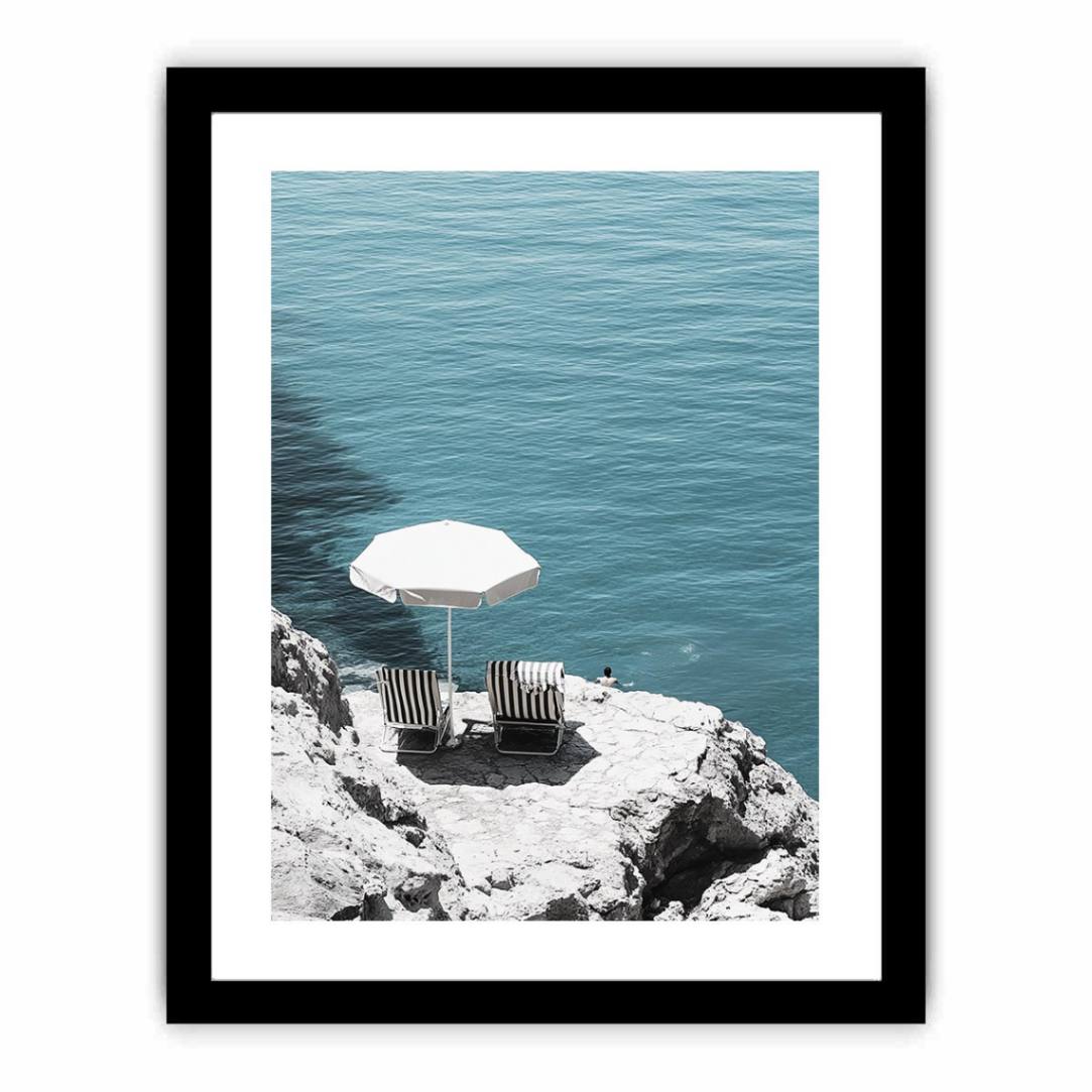 Beach Chairs Photography Art Print  canvas print