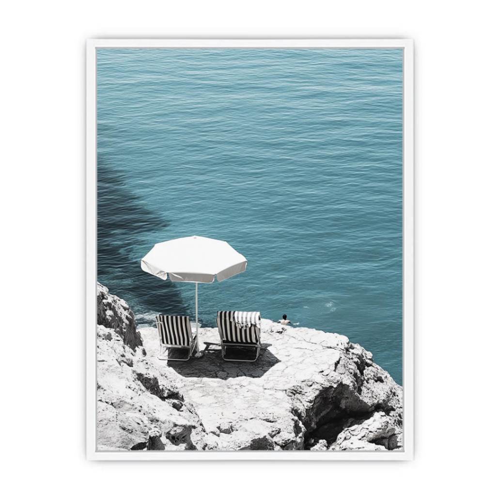 Beach Chairs Photography Art Print