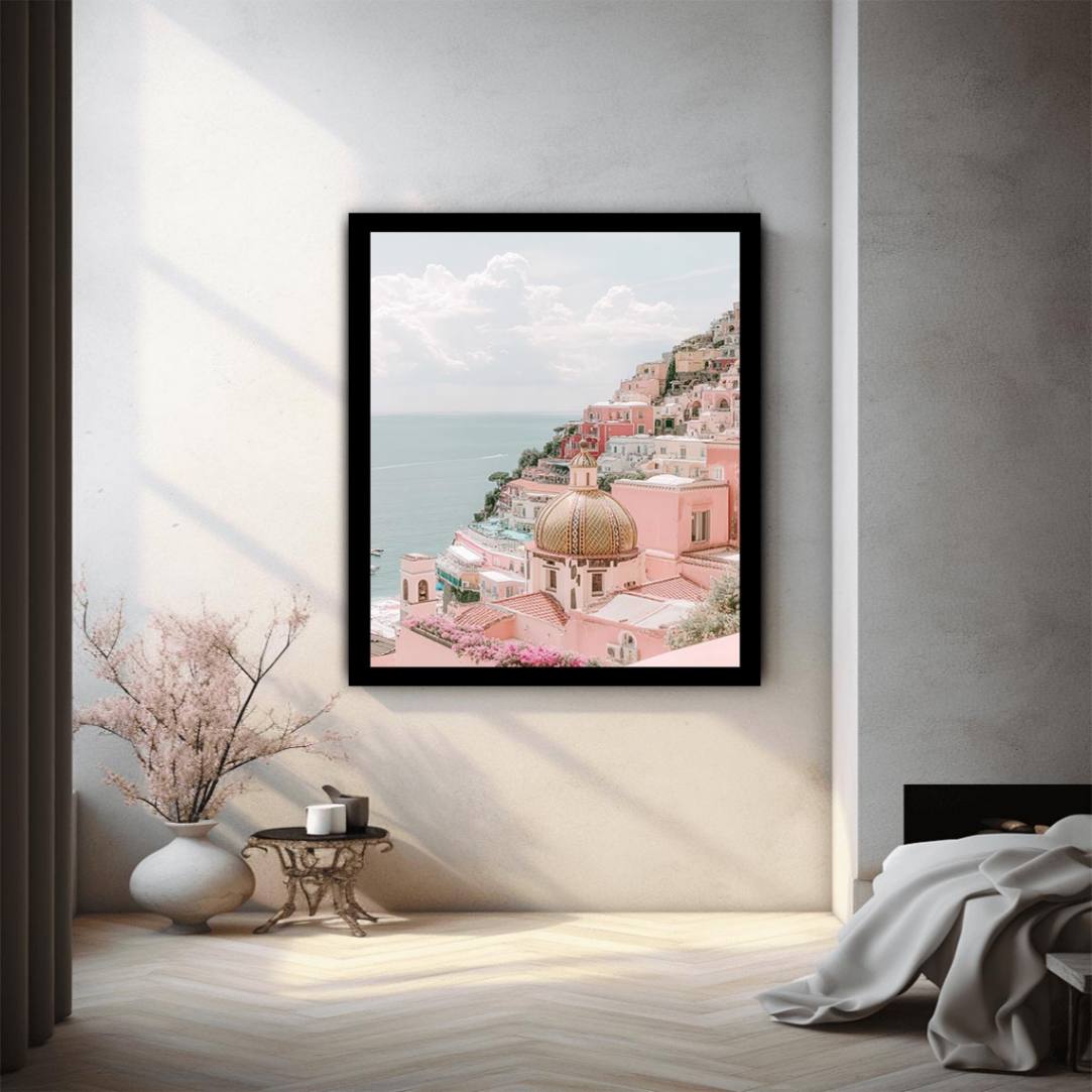 Beachscape Santorini Photography Art Print