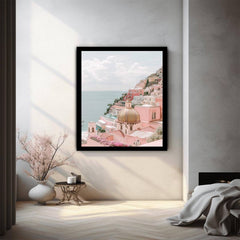 Beachscape Santorini Photography Art Print