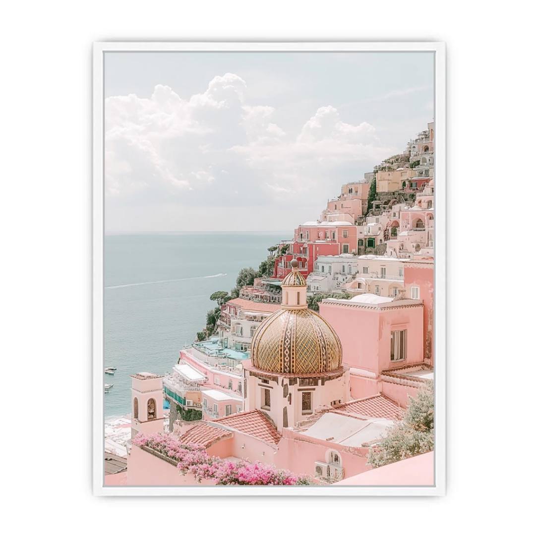 Beachscape Santorini Photography Art Print