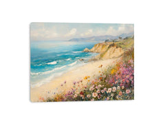 Wild flowers beach painting