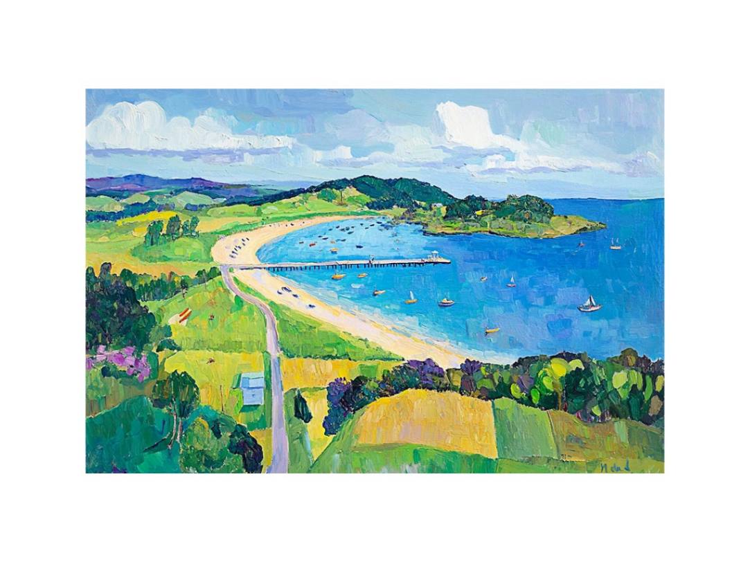 Beautiful Blue beach Painting