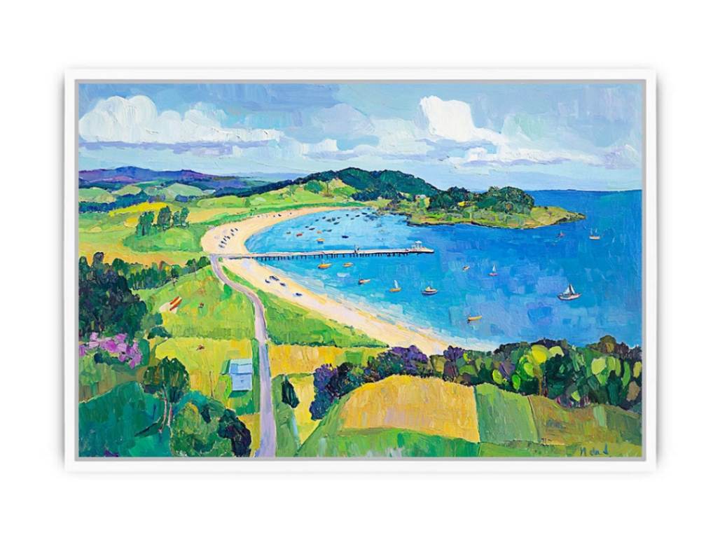 Beautiful Blue beach Painting