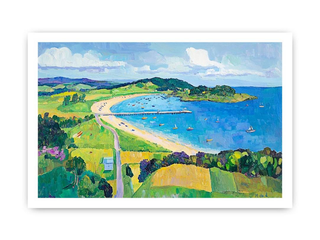 Beautiful Blue beach Painting Painting