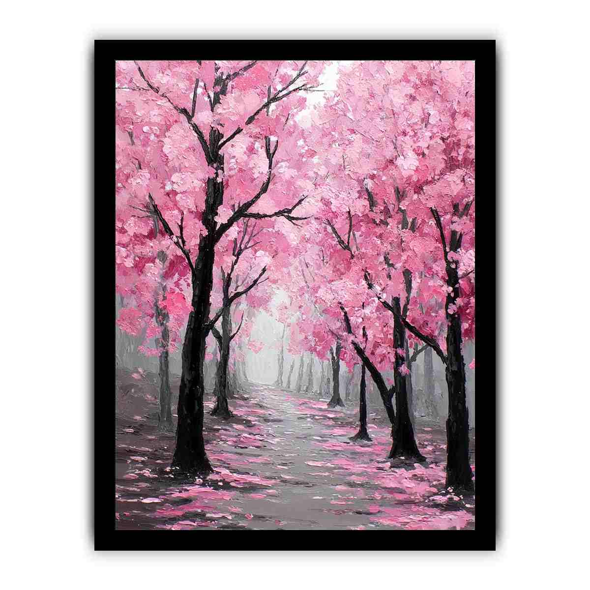 Cherry Blossom  Trees Painting