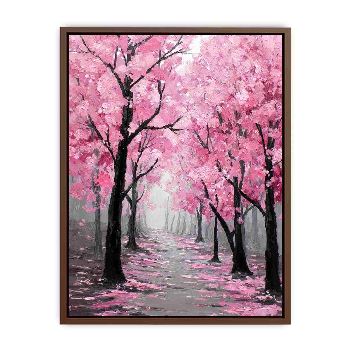 Cherry Blossom  Trees Painting  Art Print