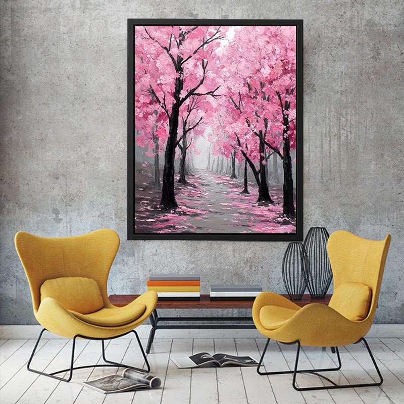 Cherry Blossom  Trees Painting