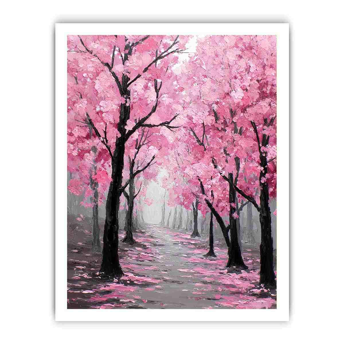 Cherry Blossom  Trees Painting