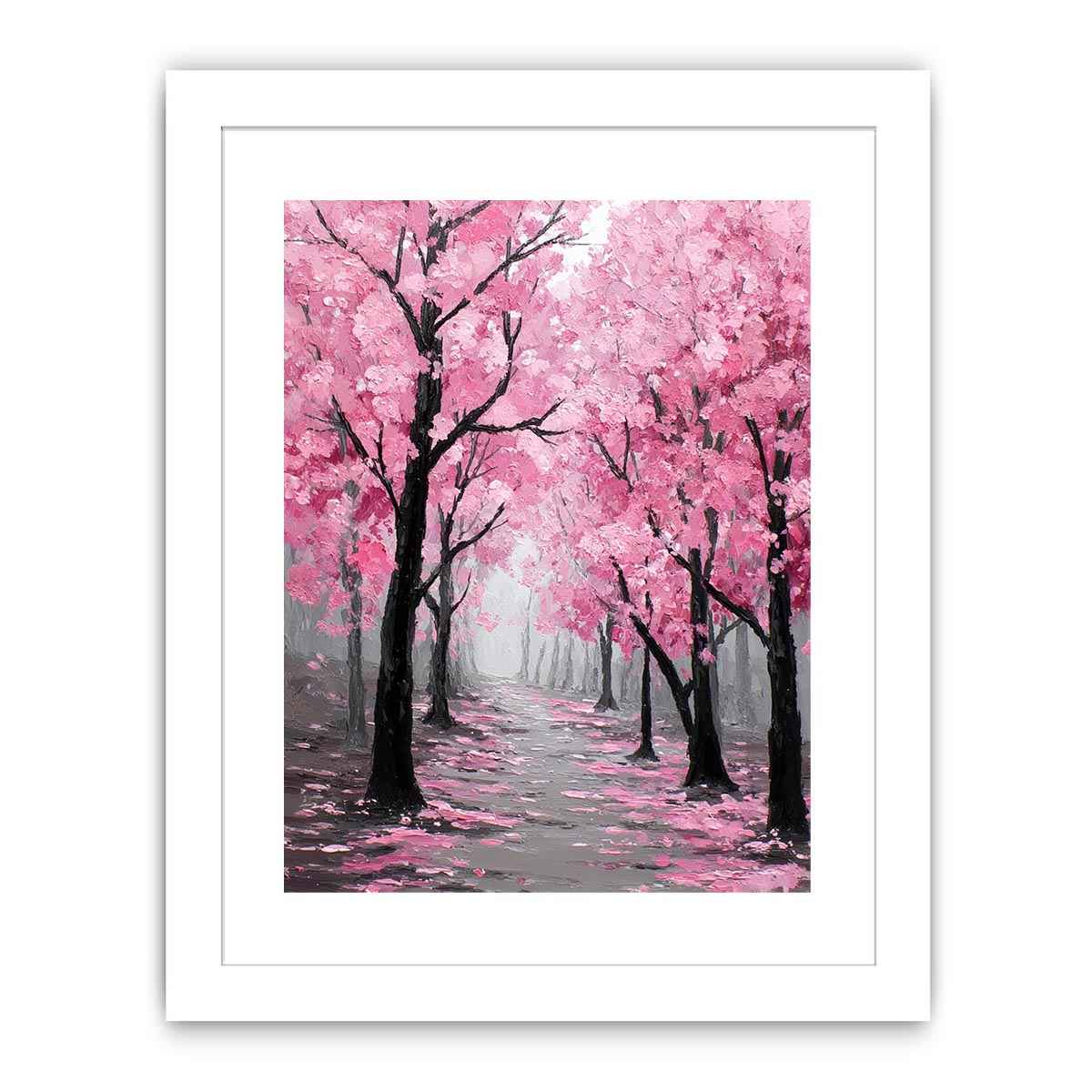 Cherry Blossom  Trees Painting  Painting