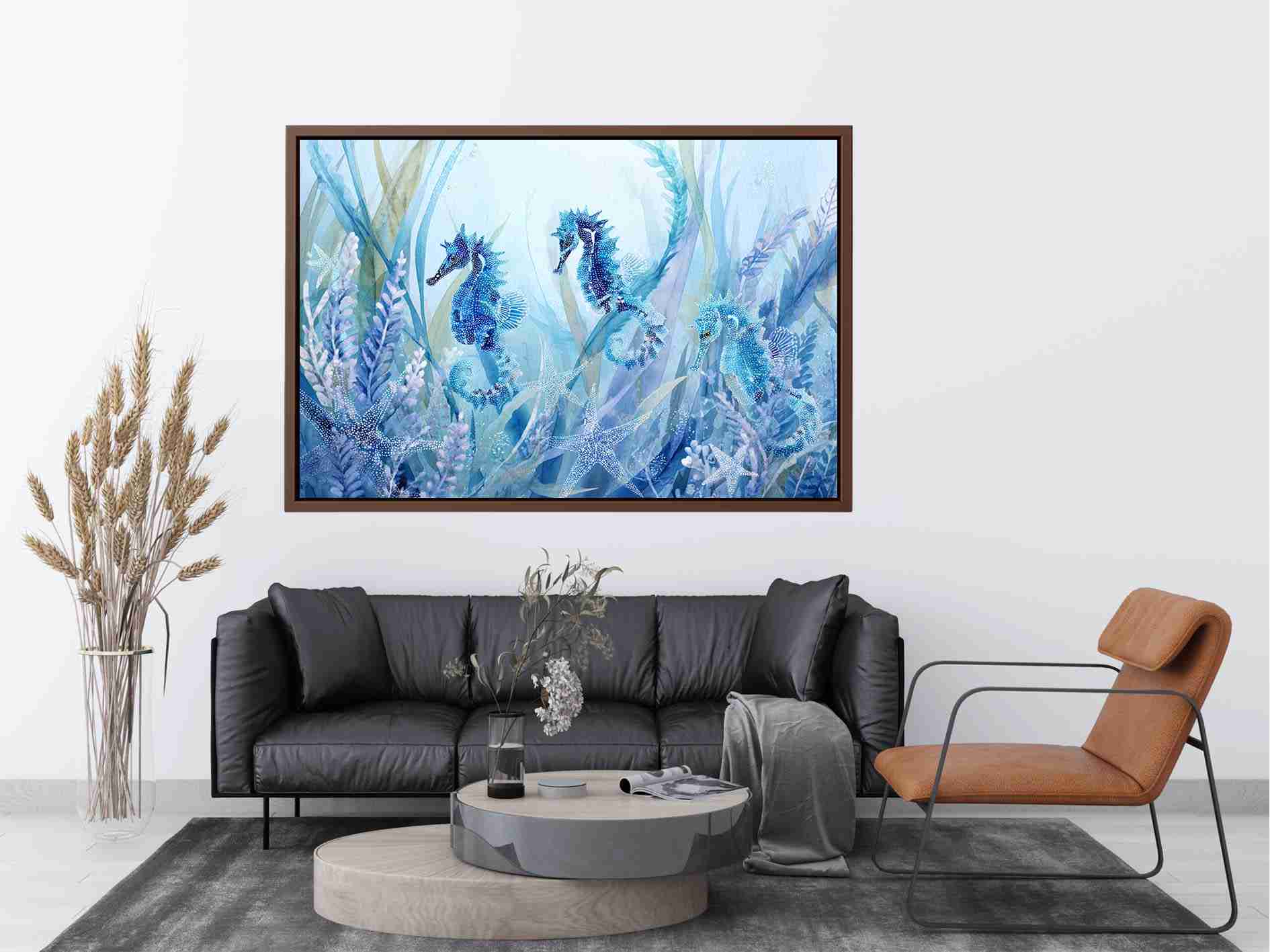 Seahorses Painting