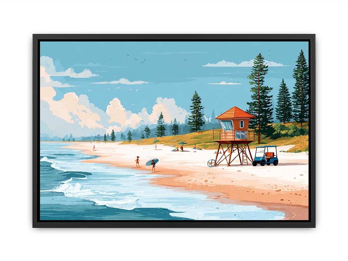Lifeguard Station beach painting