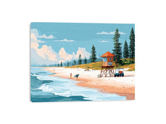 Lifeguard Station beach painting