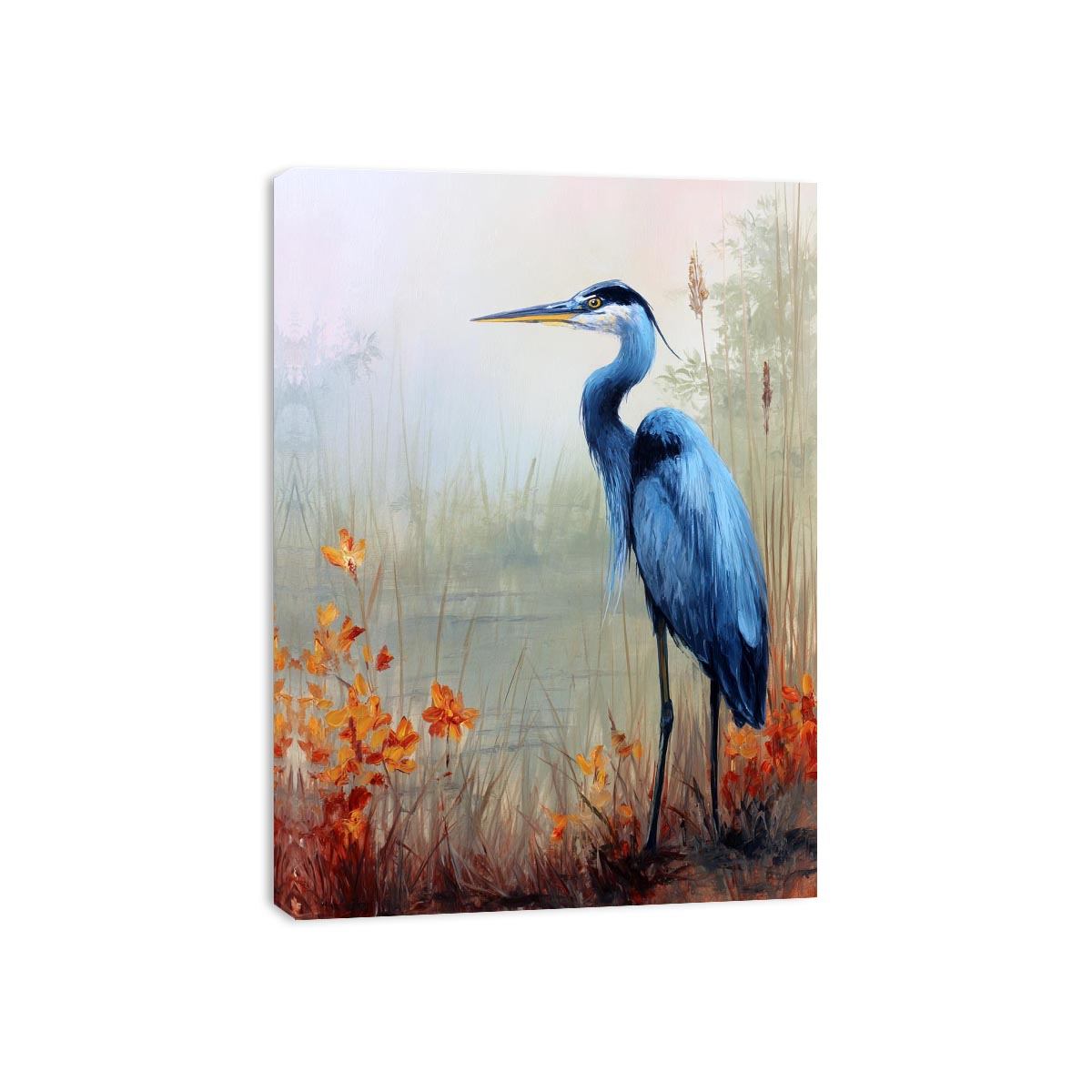 Blue Heron Bird  Painting