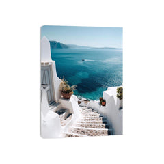 Santorini Staris to Beach Painting