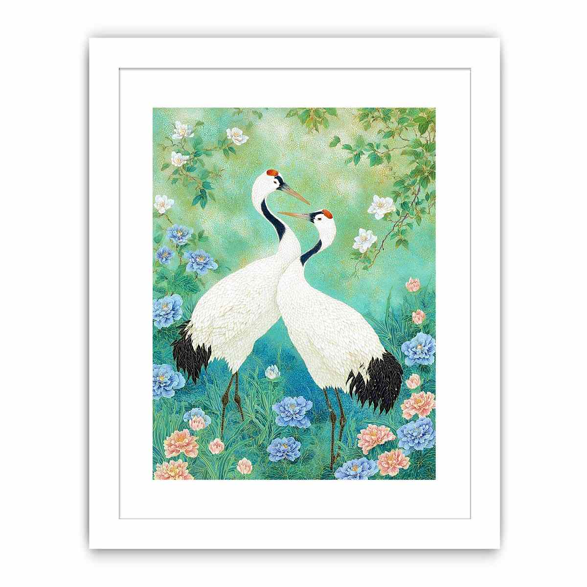 Cranes in Garden painting  Painting