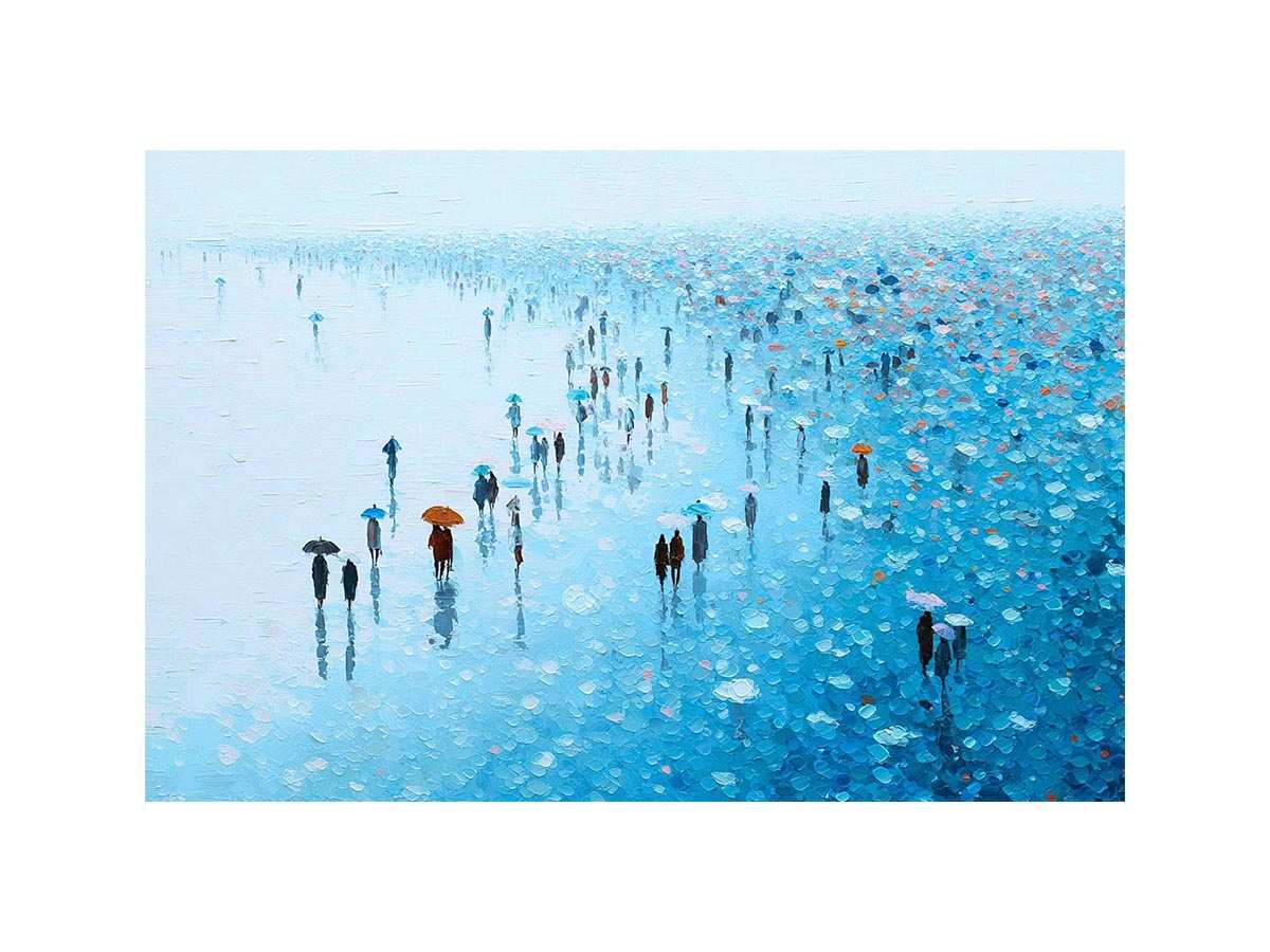 Souls by the Sea Abstract Souls  Painting