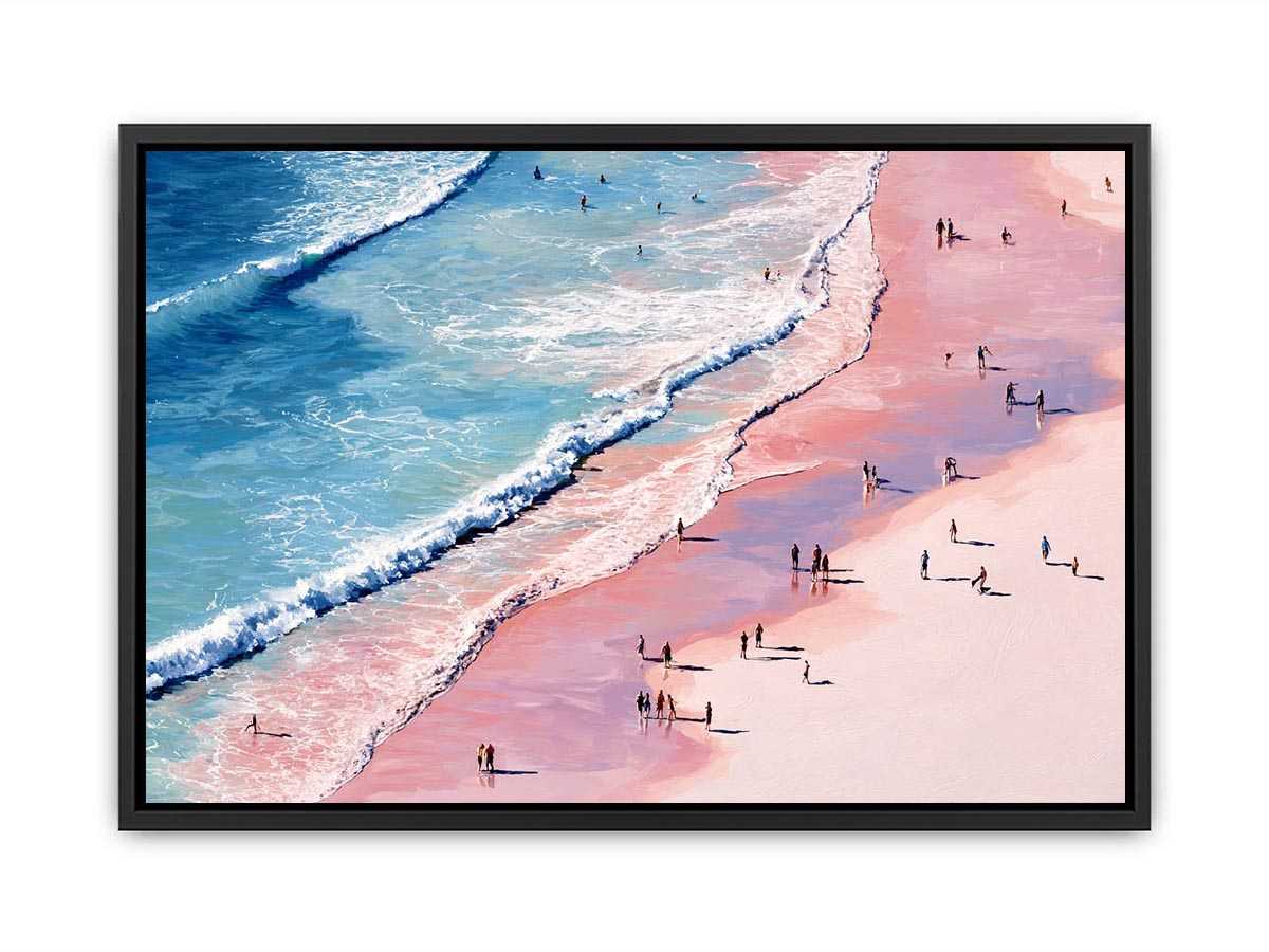 Whispers from Above paink beach Painting