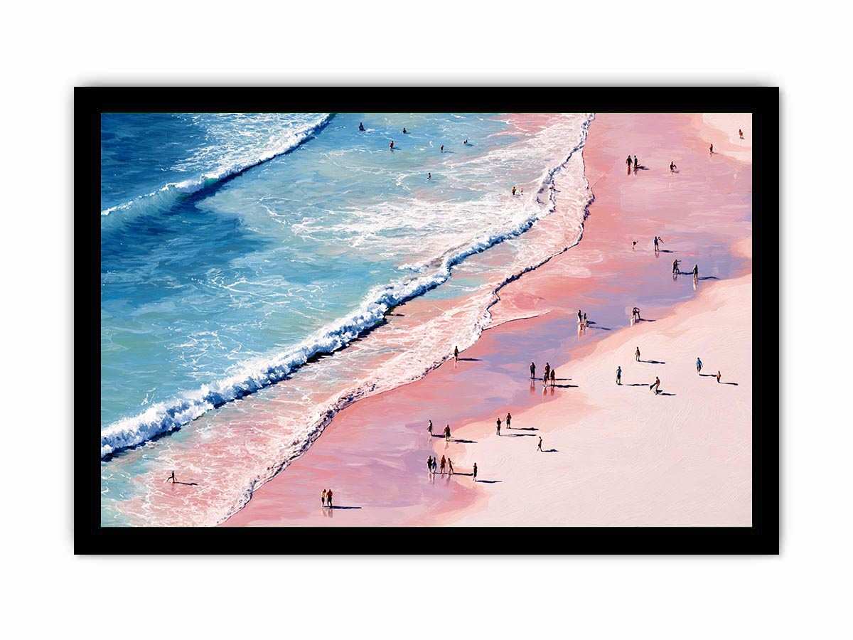 Whispers from Above paink beach Painting