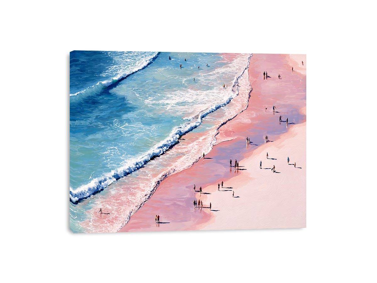 Whispers from Above paink beach Painting