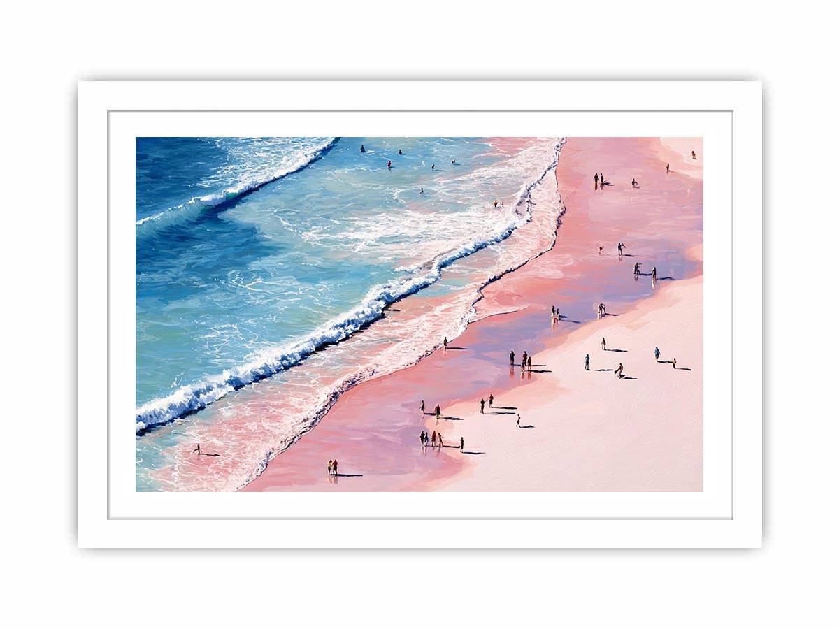 Whispers from Above paink beach Painting  Painting