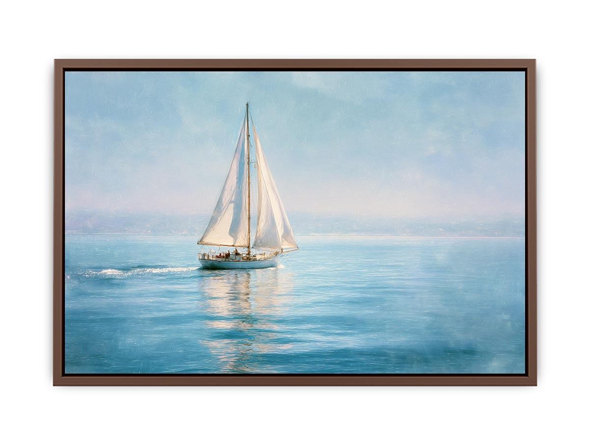 Sailboat In the sea painting  Art Print