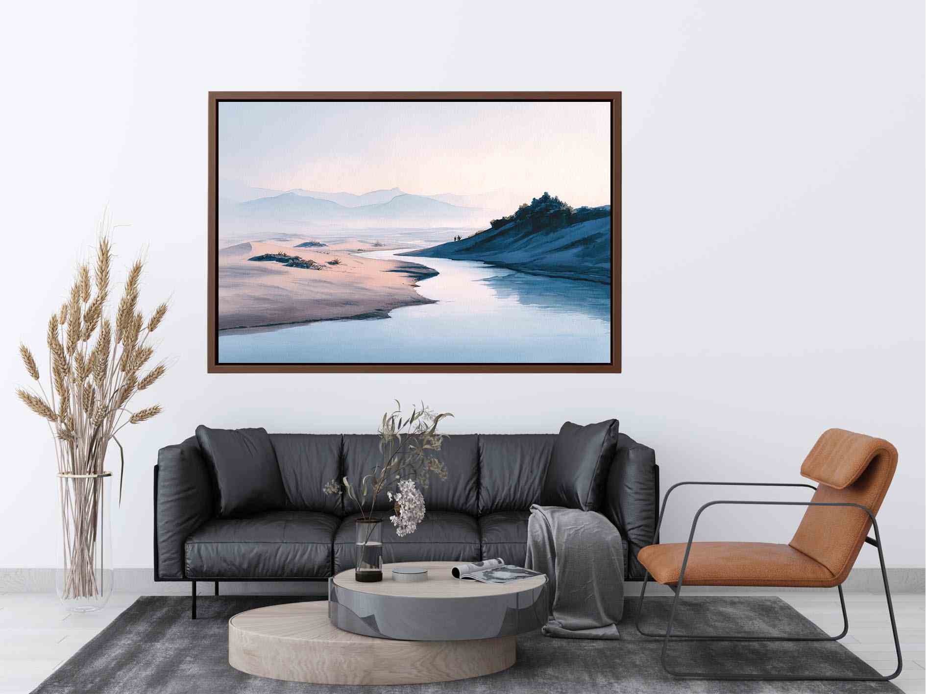 Whispers of Minimalist Abstract beach Painting