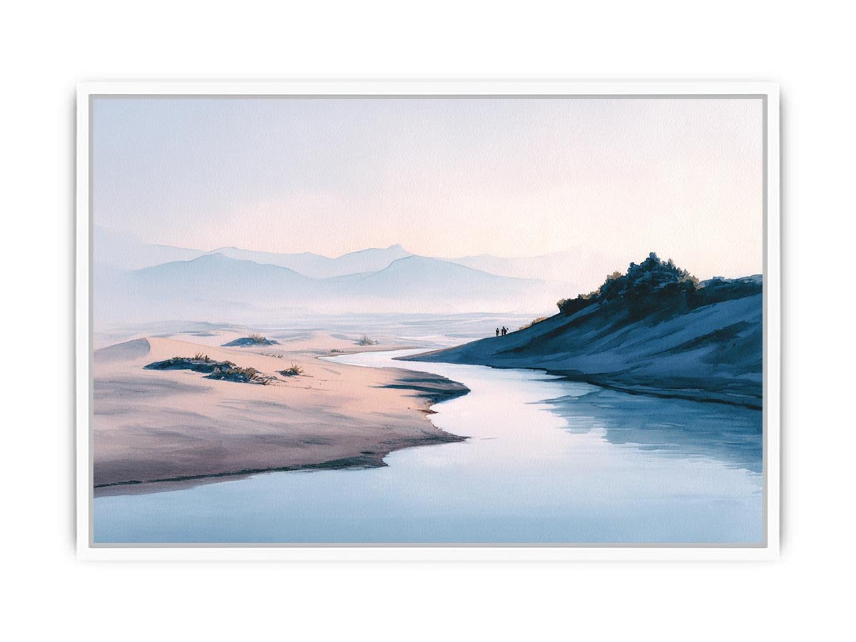 Whispers of Minimalist Abstract beach Painting   canvas print