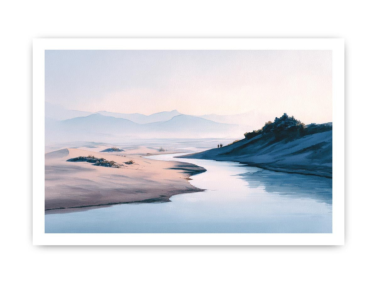 Whispers of Minimalist Abstract beach Painting