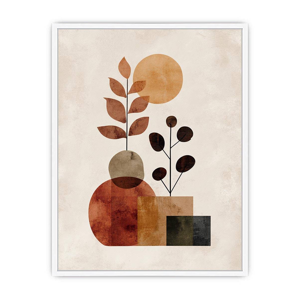 Japandi Plants Painting   canvas print