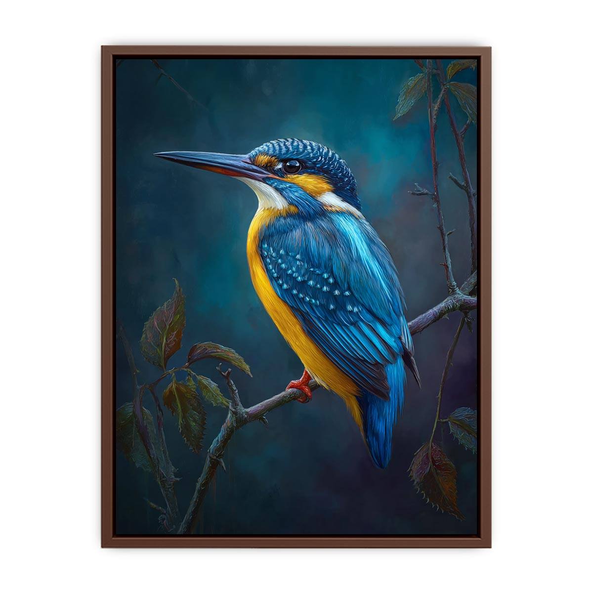 Kingfisher Bird painting  Art Print