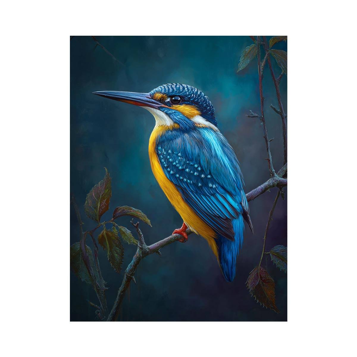 Kingfisher Bird painting