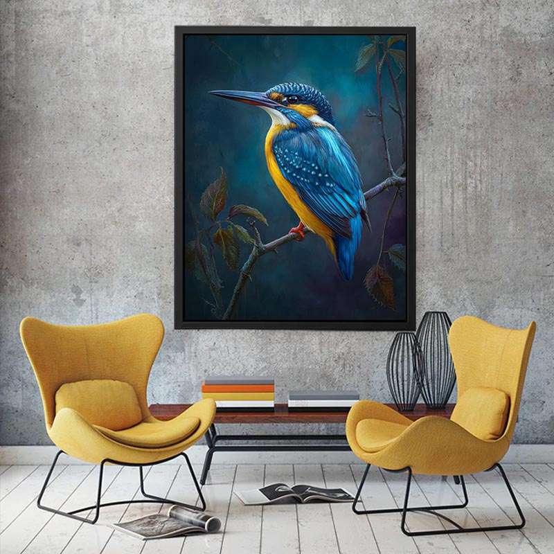 Kingfisher Bird painting