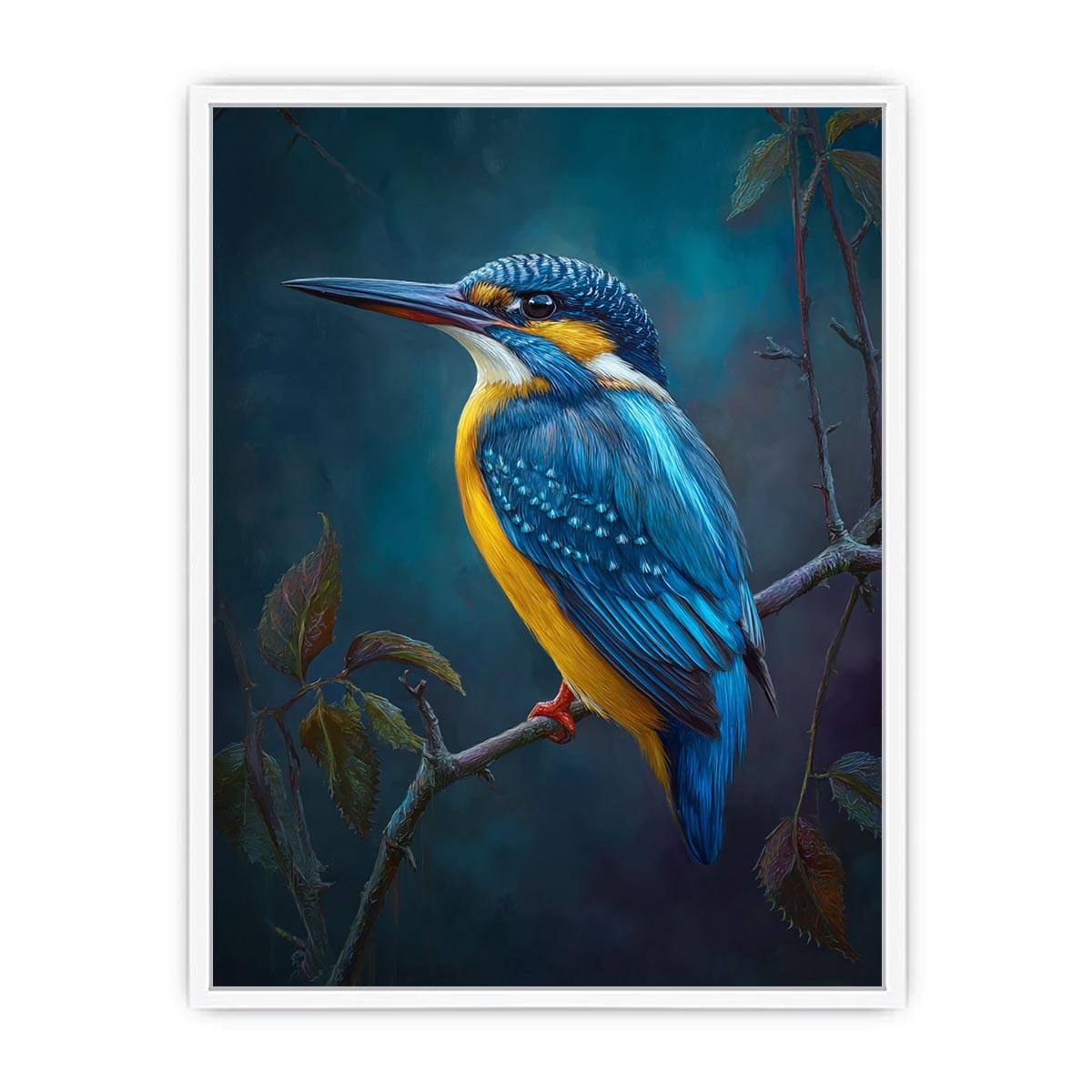 Kingfisher Bird painting   canvas print