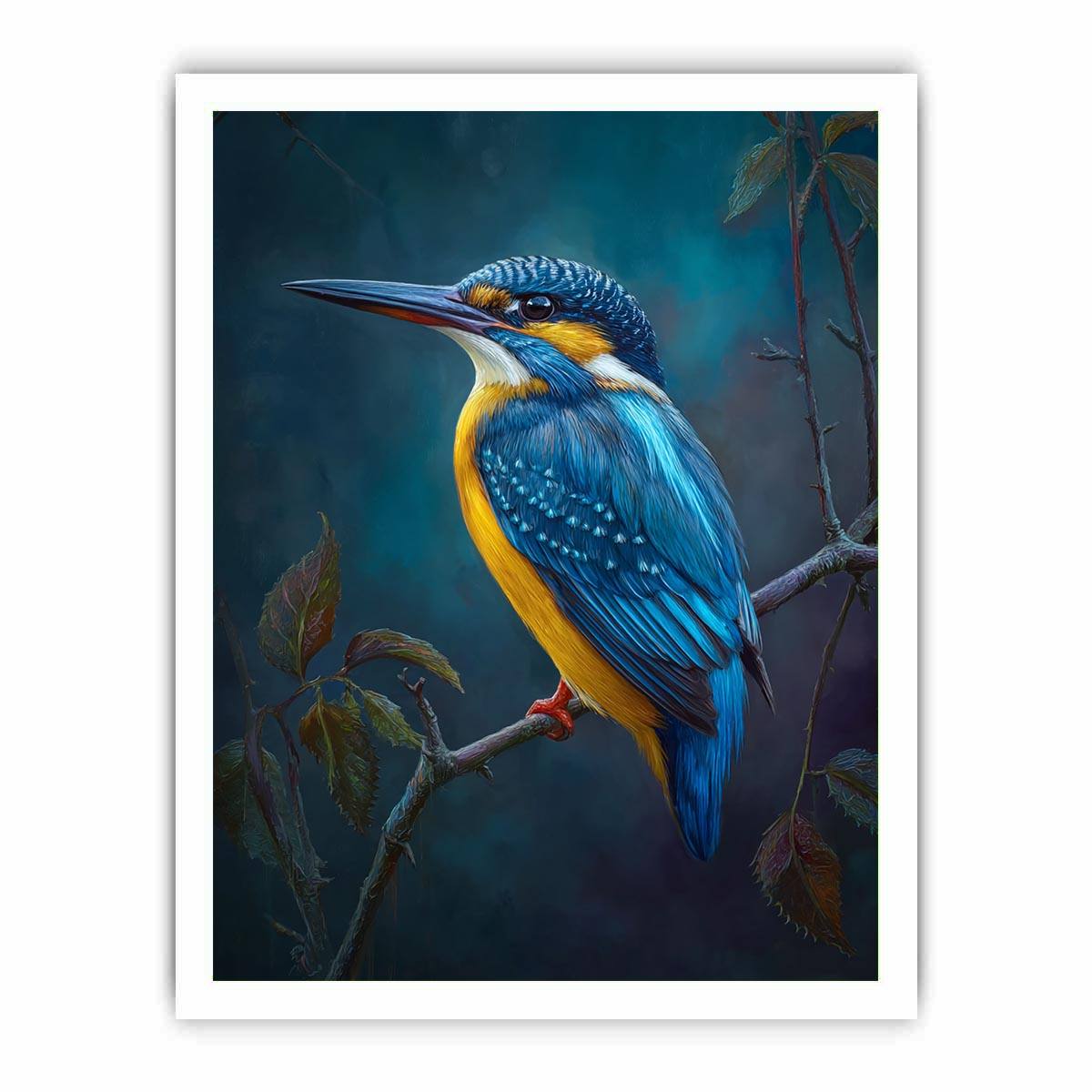 Kingfisher Bird painting