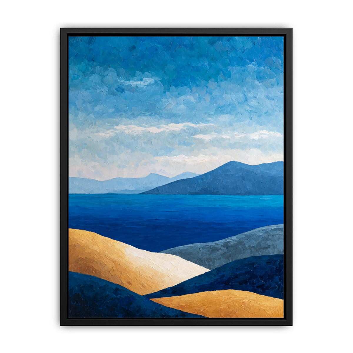 Blue landscape Abstract Painting