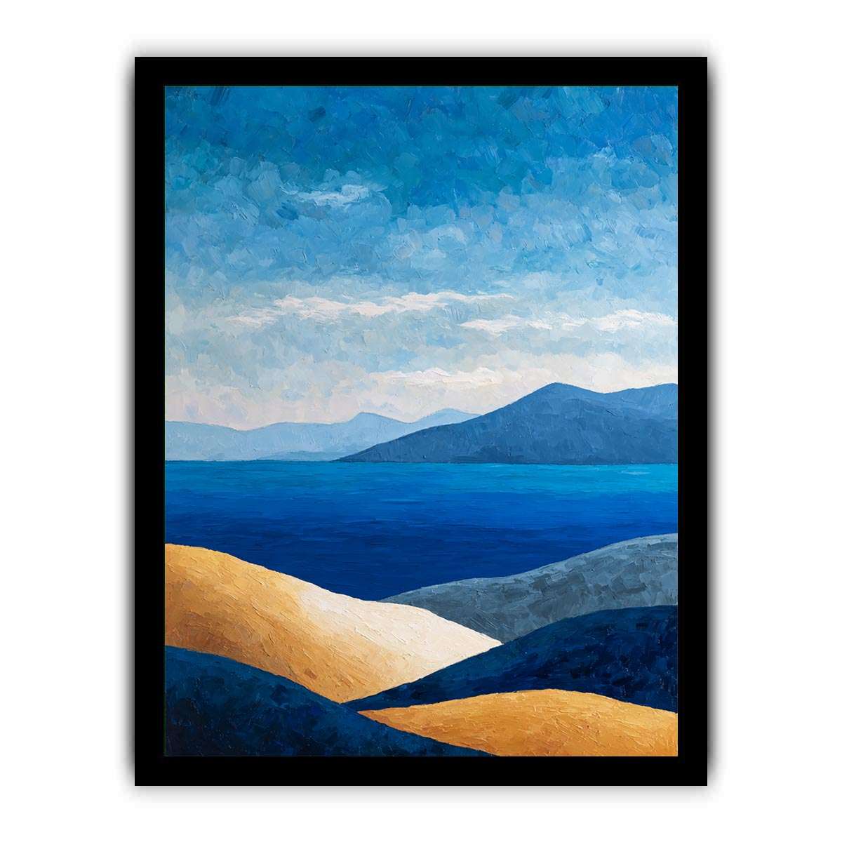 Blue landscape Abstract Painting