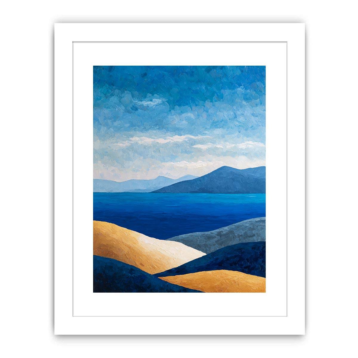 Blue landscape Abstract Painting  Painting